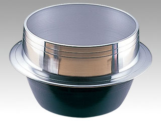 鍋 アルミイモノ 羽釜 (カン無)32cm画像