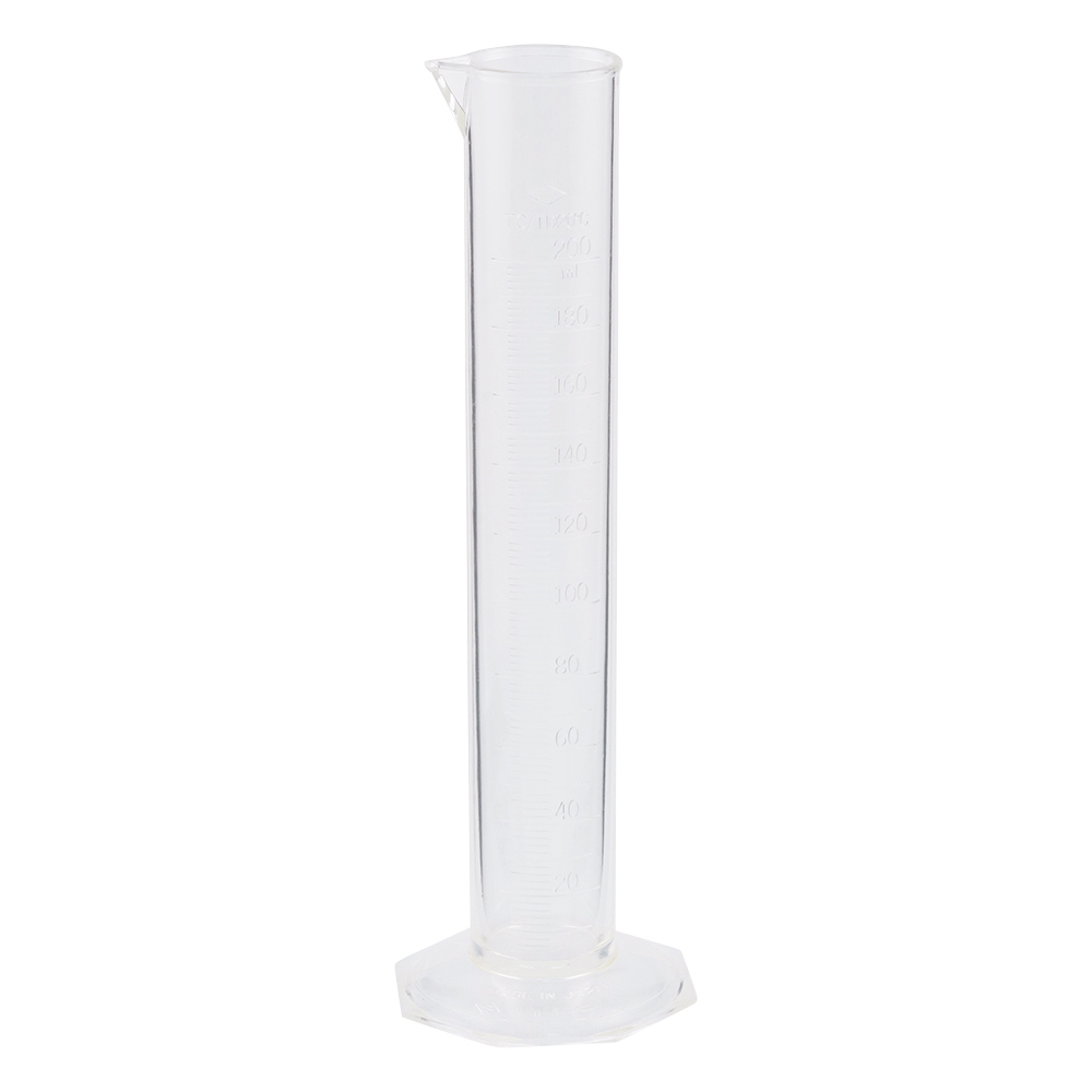 TPX(R)メスシリンダー　ポリメチルペンテン　200mL画像