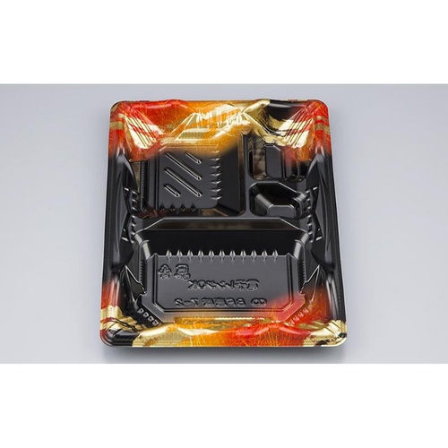 シーピー化成 弁当容器 BF恵味7-2 天舞赤 本体(N)画像