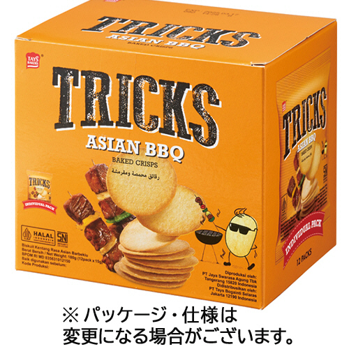 ﾄﾘｯｸｽ ﾍﾞｲｸﾄﾞﾁｯﾌﾟｽ ｱｼﾞｱﾝBBQ味 15g/袋 1箱(12袋)