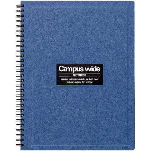 ツインリングノートワイドタイプＢ５Ａ罫７０枚青５冊画像