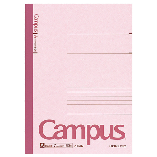 ｷｬﾝﾊﾟｽﾉｰﾄ6号 (普通横罫) ｾﾐB5 A罫 60枚 1ｾｯﾄ(90冊)画像