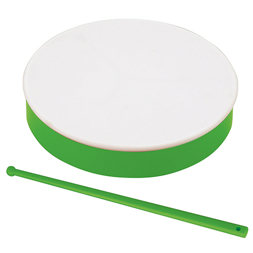 ﾌﾟﾗ製たいこ(ﾊﾞﾁ付) 緑 1個画像