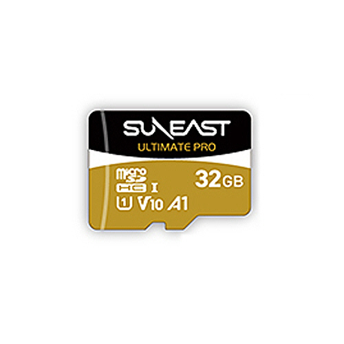 SUNEAST ULTIMATE PRO microSDHC UHS-I ｶｰﾄﾞ 32GB V10 ｺﾞｰﾙﾄﾞ 1枚画像