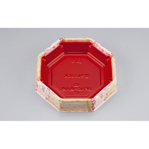 シーピー化成 弁当容器 BFハカマ集八角17 花風月 本体(N)画像