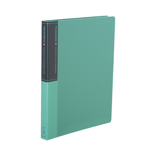 クリヤーブック　タフネス　ミドルリングＡ４　緑Ｘ３画像