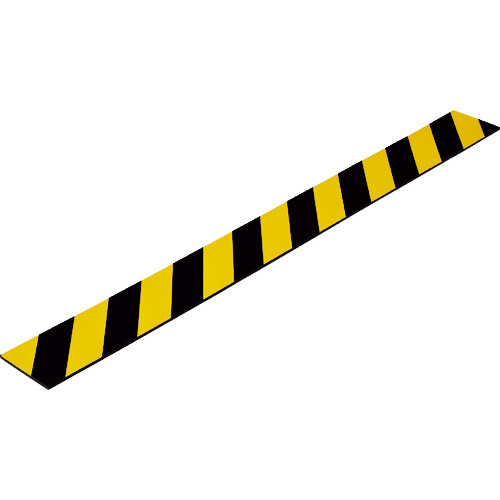 ﾄﾗ柄ｸｯｼｮﾝ 黄/黒 TRC-105H 100×1000mm 厚み5mm 反射ﾀｲﾌﾟ 1枚画像