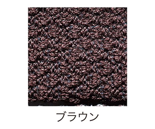 ニットロープ径25×1200ミリブラウン 細かい編み目が特徴的な太いロープの全体像