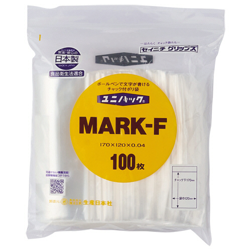 ﾕﾆﾊﾟｯｸﾁｬｯｸ付ﾎﾟﾘｴﾁﾚﾝ(白ﾍﾞﾀ三ﾂ窓付) 120×170×0.04mm 1ﾊﾟｯｸ(100枚)画像