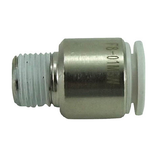 ﾀｯﾁｺﾈｸﾀｰﾌｧｲﾌﾞ 六角穴付ﾒｲﾙｺﾈｸﾀｰ W(白)8mm･R1/8 1個画像