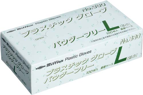 プラスチックグローブＮＯ．３８０　Ｌサイズ画像