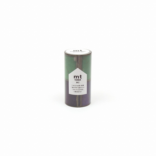 リメイクシート　mt　casa　厚口　タイルヴィンテージ タイルパターンが施されたリメイクシートのカット部分が見える状態