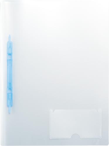 プラファイル（名刺ポケット付）　青×５画像