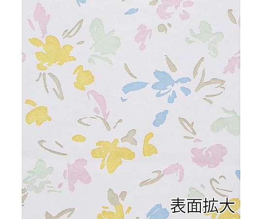 HEIKO 紙袋 25チャームバッグ 25CB 3才 ペールフラワー 50枚 淡いカラーの花柄が施された袋が整然と並んでいる様子