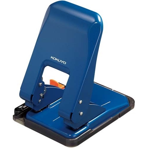 ２穴パンチ　ラクアケ　５２枚穿孔　ブルー３個画像