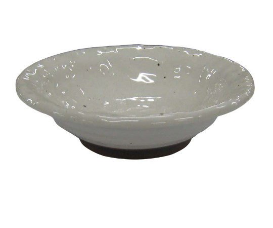モダンホワイト 丸鉢 4寸（φ127）画像
