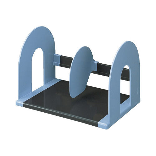 ブックスタンド　幅３２０　仕切板可動式　ブルー画像