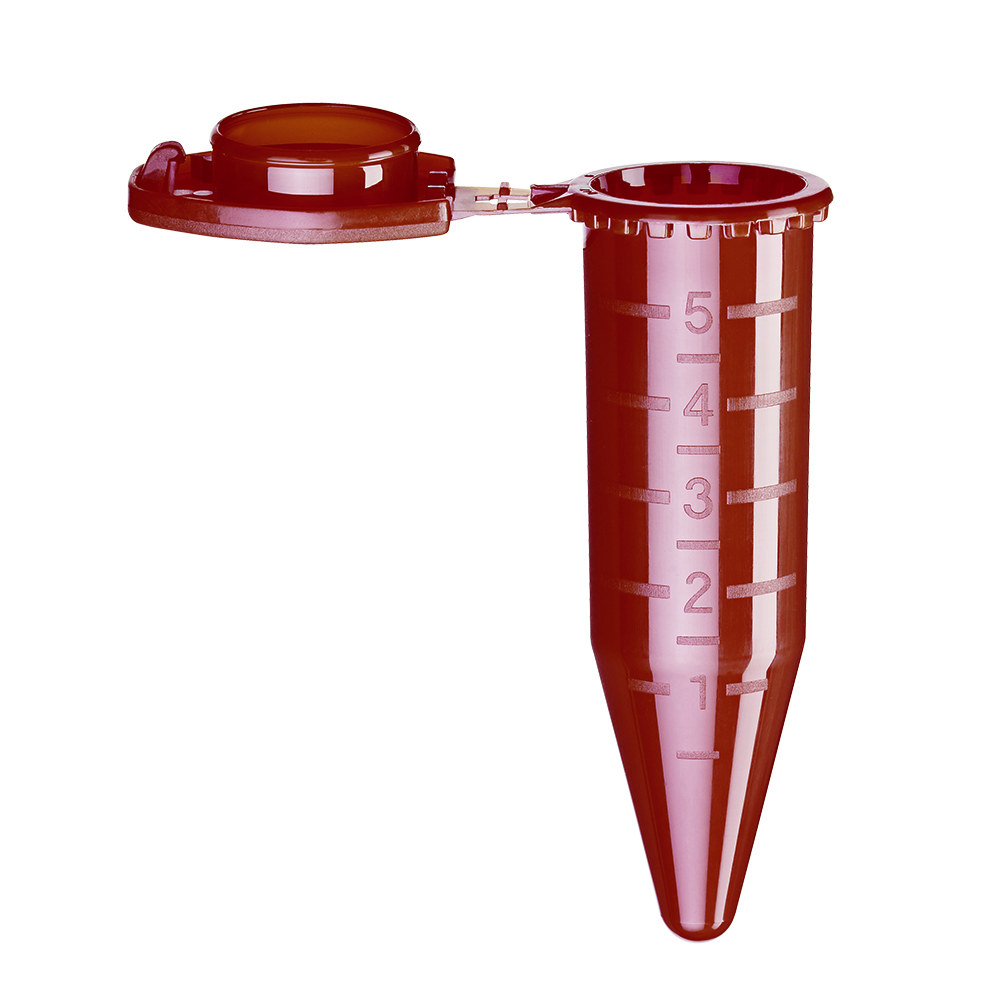 エッペンドルフチューブ 5.0mL 茶 1式（200本入）画像