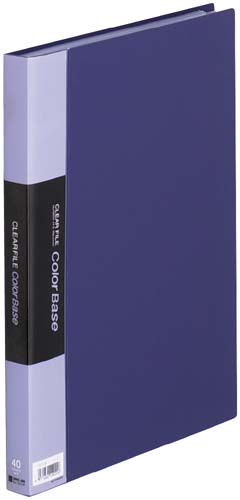 カラーベース固定式　Ａ４縦４０ポケット　ネイビー画像