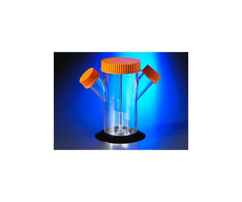 スピナーフラスコディスポーザブル500mL、ベントキャップ付き 1ケース（1個×12パック入）画像