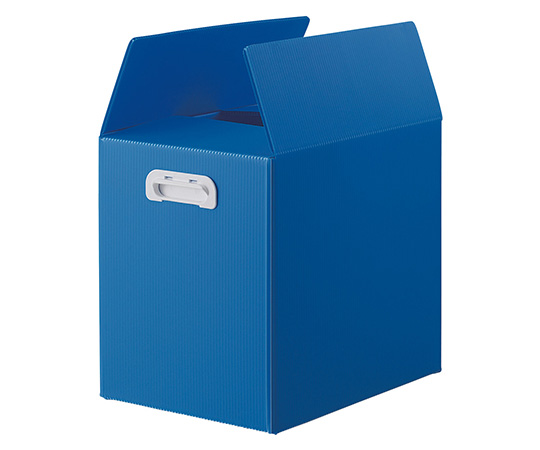 ダンボールプラスチックケース ブルー 34L 1セット（5枚入）