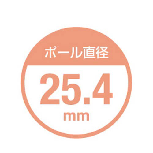 エレクターポストH1900 ステンレス(2本入) シルバーの金属製ポストが並ぶ、上部に若干の曲がりが見られる状態