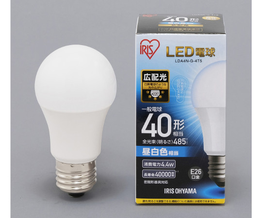 LED電球　広配光　40形相当　昼白色画像