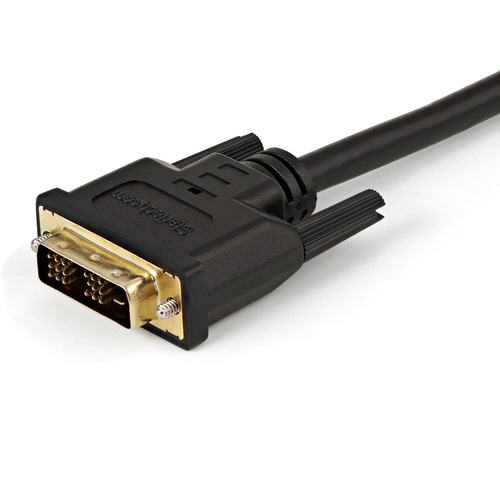 1.5m　HDMI　-　DVI-D　変換ケーブル ケーブルが折りたたまれて緩やかに広がっている様子