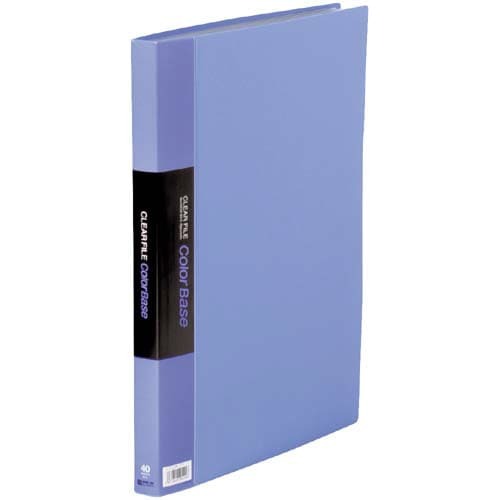 カラーベース固定式　Ｂ４縦４０ポケット　青×１０画像