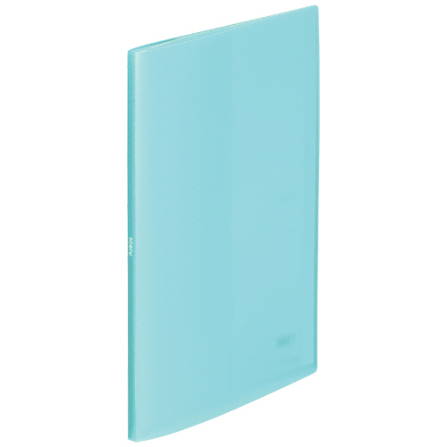 soeru ｸﾘﾔｰﾌﾞｯｸ A4ﾀﾃ 10ﾎﾟｹｯﾄ 背幅8mm ｱｲｽﾌﾞﾙｰ 1冊画像