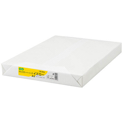 αｴｺｶﾗｰﾍﾟｰﾊﾟｰII A3 ｲｴﾛｰ 1冊(500枚)画像