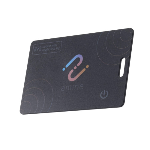 スマートタグ　紛失防止　カードタイプ　ブラック画像