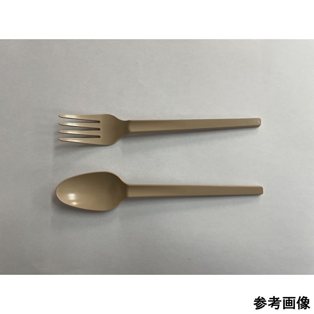 トーカンECOフォーク 160mm 100本入 白色のフォークが束で並べられている様子