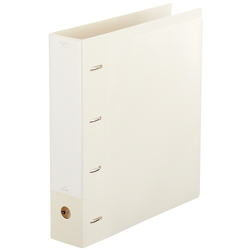 myfaｺﾚｸｼｮﾝﾌｧｲﾙ ﾜｲﾄﾞA4ﾀﾃ4穴 500枚収容50mmとじ背幅64mm ﾐﾙｷｰﾎﾜｲﾄ 1冊画像