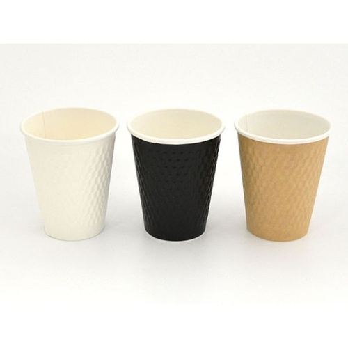 ケーピープラテック 紙コップ エンボススリーブカップ ナチュラル 260mL KMW-240画像