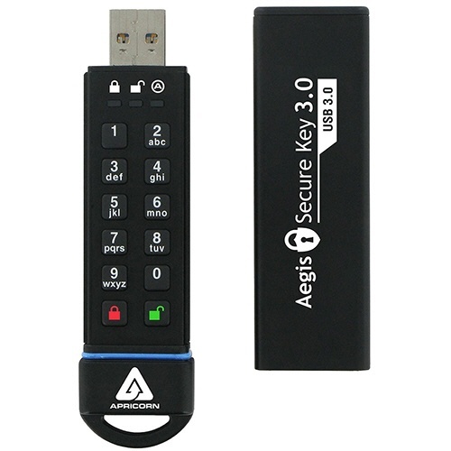 Aegis　Secure　Key　暗証番号対応USBメモリー　30GB　1個画像
