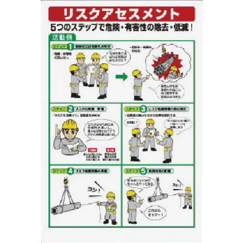 ﾘｽｸｱｾｽﾒﾝﾄ活動例標識 ｴｺﾕﾆﾎﾞｰﾄﾞ 900×600mm 1枚画像