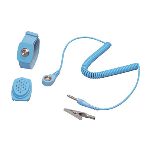 静電気除去ﾘｽﾄﾊﾞﾝﾄﾞ ｺｰﾄﾞﾚｽ対応 ｺｰﾄﾞ長43cm×ｸﾞﾗﾝﾄﾞｺｰﾄﾞ長1.8m 1個画像