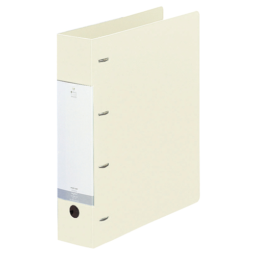 ﾘｸｴｽﾄ D型ﾘﾝｸﾞﾌｧｲﾙ A4ﾀﾃ 4穴 500枚収容 50mmとじ 背幅64mm 白 1冊