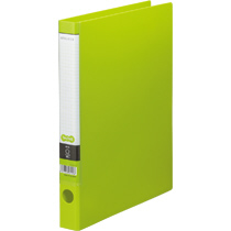 Oﾘﾝｸﾞﾌｧｲﾙ A4ﾀﾃ 2穴 170枚 ﾘﾝｸﾞ内径25mm背幅35mmﾗｲﾄｸﾞﾘｰﾝ 1ｾｯﾄ(10冊)画像