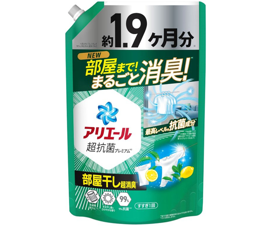 アリエールジェル 部屋干しプラス つめかえウルトラジャンボサイズ 1400g