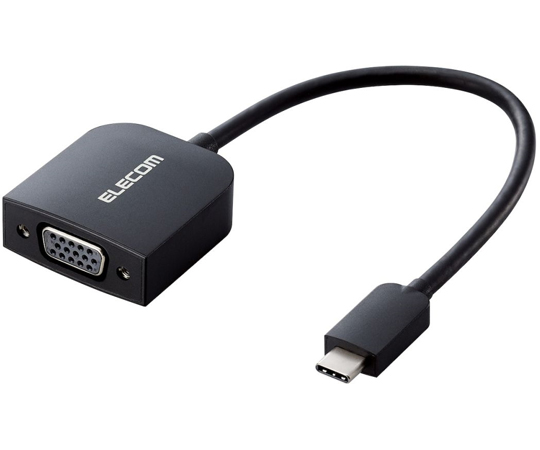 Type-C映像変換アダプタ TypeC-VGA ブラック画像