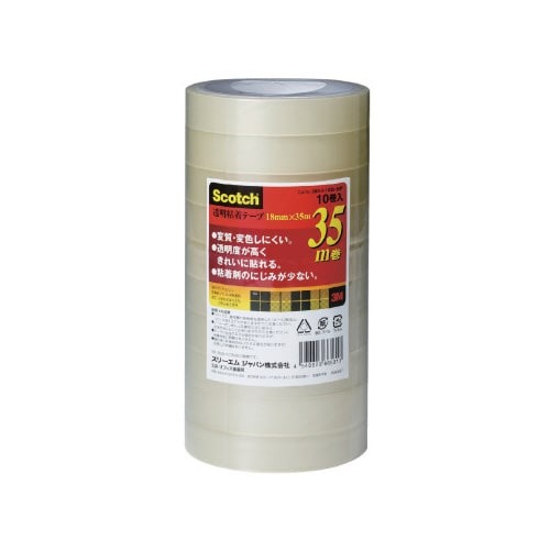 スコッチ　透明粘着テープ　１８ｍｍ幅×３５ｍ５０巻画像