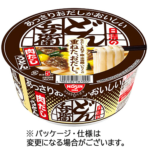 日清のあっさりおだしがおいしいどん兵衛 肉だしうどん 74g 1ｹｰｽ(12食)画像
