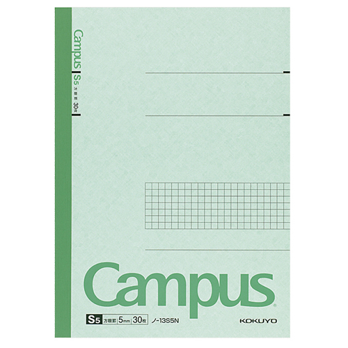 ｷｬﾝﾊﾟｽﾉｰﾄ(特殊罫) ｾﾐB5 5mm方眼罫 30枚 1冊画像