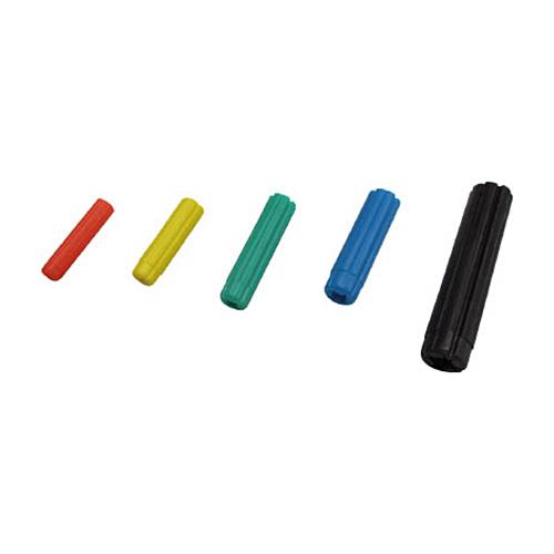 エビプラグ　呼径6　全長25mm　イエロー　1ケース(200本)
