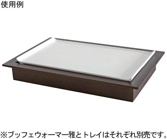 GN サイズトレイ 1/1 光沢のある素材で、角が丸みを帯びたトレイの側面が見える状態