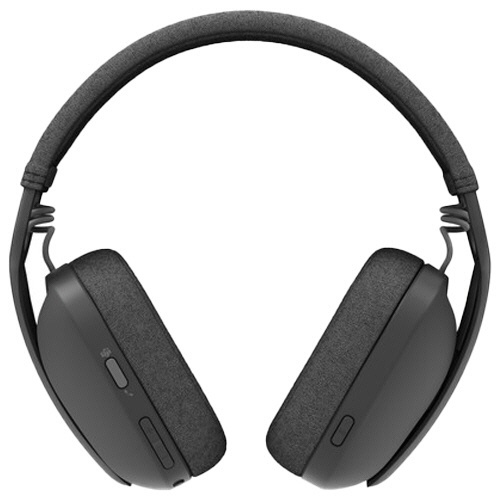 Zone　Vibe　Wirelessヘッドセット　UCバージョン　1個 ヘッドセットが側面から見える状態、マイクの位置やデザインのディテールが確認できる。