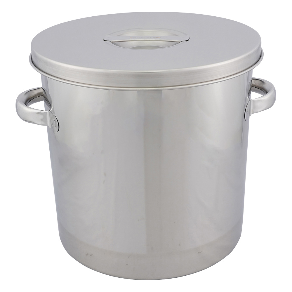 テーパー型フタ付きステンレスタンク　15L画像