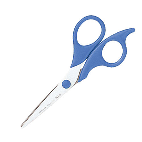 ﾂｲｽﾄﾘﾝｸﾞ ｽﾃﾝﾚｽ鋏 ｽﾀﾝﾀﾞｰﾄﾞ 刃渡り60mm ﾌﾞﾙｰ 1本画像